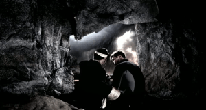 Katniss and Peeta in Cave Hunger Games